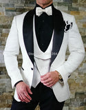 Aidase Mens Wedding Suits 2021 Italian Design Custom Made Black Smoking Tuxedo Jacket 3 Piece Groom Terno Suits For Men aidase-shop