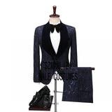 Aidase Mens Wedding Suits 2021 Italian Design Custom Made Black Smoking Tuxedo Jacket 3 Piece Groom Terno Suits For Men aidase-shop