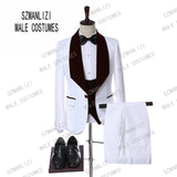 Aidase Mens Wedding Suits 2021 Italian Design Custom Made Black Smoking Tuxedo Jacket 3 Piece Groom Terno Suits For Men aidase-shop
