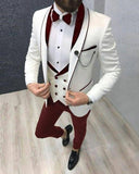 SZMANLIZI Mens Wedding Suits 2021 Italian Design Custom Made Black Smoking Tuxedo Jacket 3 Piece Groom Terno Suits For Men aidase-shop