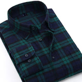 Plaid Shirt 2021 New Autumn Winter Flannel Red Checkered Shirt Men Shirts Long Sleeve Chemise Homme Cotton Male Check Shirts aidase-shop