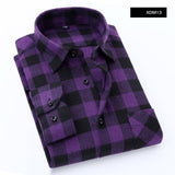 Plaid Shirt 2021 New Autumn Winter Flannel Red Checkered Shirt Men Shirts Long Sleeve Chemise Homme Cotton Male Check Shirts aidase-shop