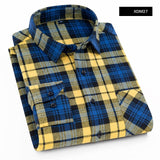 Plaid Shirt 2021 New Autumn Winter Flannel Red Checkered Shirt Men Shirts Long Sleeve Chemise Homme Cotton Male Check Shirts aidase-shop