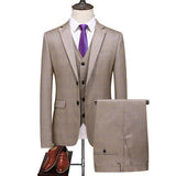 Aidase Size 6XL ( Jacket + Vest + Pants ) New Fashion Boutique Plaid Casual Business Men's Suit Groom Wedding Dress Performance Tuxedo aidase-shop