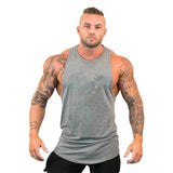 New Fashion Cotton Sleeveless Shirts Tank Top Men Fitness Shirt Mens Singlet Bodybuilding Workout Gym Vest Fitness Men aidase-shop