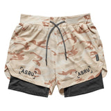 ASRV Men's New Double Deck Running Sport Shorts Gym Fitness Workout Bermuda Bodybuilding Quick Dry Short Pants Male Clothing 5XL aidase-shop
