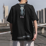 Summer Print T-shirt Men Half Sleeve Tee Shirt Fashion Brand Fashion Streetwear Loose Japan Style Oversize Top Men 2020 aidase-shop