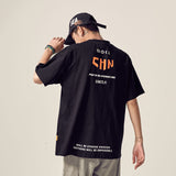 Summer Print T-shirt Men Half Sleeve Tee Shirt Fashion Brand Fashion Streetwear Loose Japan Style Oversize Top Men 2020 aidase-shop