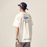 Summer Print T-shirt Men Half Sleeve Tee Shirt Fashion Brand Fashion Streetwear Loose Japan Style Oversize Top Men 2020 aidase-shop