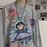 Aidase Men Long Sleeve T-shirts Autumn Print Gothic Vintage Ulzzang Cozy High Street Streetwear 5XL Baggy Korean Trendy Harajuku BF New aidase-shop