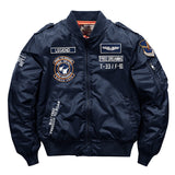 Aidase Hip hop Jacket Men High quality Thick Army Navy White Military motorcycle Ma-1 aviator Pilot Men Bomber Jacket Men aidase-shop