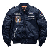 Aidase Hip hop Jacket Men High quality Thick Army Navy White Military motorcycle Ma-1 aviator Pilot Men Bomber Jacket Men aidase-shop