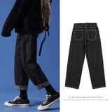 Privathinker Men Streetwear Blue Jeans 2020 Women Black Jeans Korean Fashions Harem Pants Male Denim Pants OverSize aidase-shop