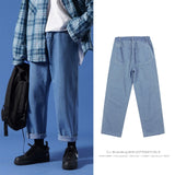 Privathinker Men Streetwear Blue Jeans 2020 Women Black Jeans Korean Fashions Harem Pants Male Denim Pants OverSize aidase-shop
