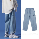 Privathinker Men Streetwear Blue Jeans 2020 Women Black Jeans Korean Fashions Harem Pants Male Denim Pants OverSize aidase-shop