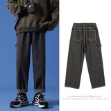 Privathinker Men Streetwear Blue Jeans 2020 Women Black Jeans Korean Fashions Harem Pants Male Denim Pants OverSize aidase-shop