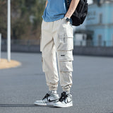 2021 Oversized Men Cargo Pants Streetwear Black Mens Jogging Sweatpants Casual Elastic Waist Harem Pants Male Large Size 5XL aidase-shop