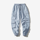 2021 Oversized Men Cargo Pants Streetwear Black Mens Jogging Sweatpants Casual Elastic Waist Harem Pants Male Large Size 5XL aidase-shop