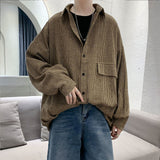 Aidase Simple Retro Check Jacket Tide Boy Japanese Street Autumn And Winter Wild Plaid Jacket Thick Shirt aidase-shop