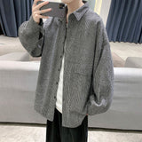 Aidase Simple Retro Check Jacket Tide Boy Japanese Street Autumn And Winter Wild Plaid Jacket Thick Shirt aidase-shop