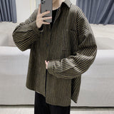 Aidase Simple Retro Check Jacket Tide Boy Japanese Street Autumn And Winter Wild Plaid Jacket Thick Shirt aidase-shop