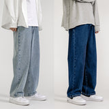 Men's Jeans Fashion Loose Straight New Casual Wide Leg Pants Cowboy Mans Streetwear Korean Hip Hop Trousers  Spring Summer jeans aidase-shop