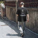 Summer Print T-shirt Men Half Sleeve Tee Shirt Fashion Brand Fashion Streetwear Loose Japan Style Oversize Top Men 2020 aidase-shop