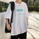Summer Print T-shirt Men Half Sleeve Tee Shirt Fashion Brand Fashion Streetwear Loose Japan Style Oversize Top Men 2020 aidase-shop