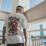 2021 Hip Hop T Shirt Men Snake Ghost T-shirt Harajuku Streetwear Tshirt Short Sleeve Summer Tops Tee HipHop Back Printed S-5XL aidase-shop