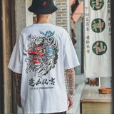 2021 Hip Hop T Shirt Men Snake Ghost T-shirt Harajuku Streetwear Tshirt Short Sleeve Summer Tops Tee HipHop Back Printed S-5XL aidase-shop