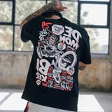 2021 Hip Hop T Shirt Men Snake Ghost T-shirt Harajuku Streetwear Tshirt Short Sleeve Summer Tops Tee HipHop Back Printed S-5XL aidase-shop