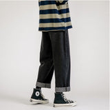 Men's Jeans Fashion Loose Straight New Casual Wide Leg Pants Cowboy Mans Streetwear Korean Hip Hop Trousers  Spring Summer jeans aidase-shop