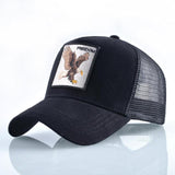 Baseball Caps Men Snapback Hip Hop Hats With Animals Patch Streetwear lovers' Trucker Caps Women Breathable Mesh Visor Bones aidase-shop