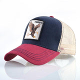 Baseball Caps Men Snapback Hip Hop Hats With Animals Patch Streetwear lovers' Trucker Caps Women Breathable Mesh Visor Bones aidase-shop