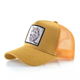 Baseball Caps Men Snapback Hip Hop Hats With Animals Patch Streetwear lovers' Trucker Caps Women Breathable Mesh Visor Bones aidase-shop