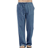 Linen Trousers for Men Wide Cargo Pants Summer Oversize Plus Size 5XL Linens Streetwear Spring Harajuku Men's Clothing 2021 aidase-shop