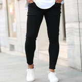Aidase Jeans Men Business Casual  Black Slim Pencil Pants Male Fashion Skinny Biker Pants Street Hip Hop Party Denim Clothing Men aidase-shop