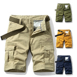 New Spring Men Cotton Cargo Shorts Clothing Summer Casual Breeches Bermuda Fashion Beach Pants Los Cortos Cargo Short Men aidase-shop