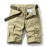 New Spring Men Cotton Cargo Shorts Clothing Summer Casual Breeches Bermuda Fashion Beach Pants Los Cortos Cargo Short Men aidase-shop