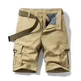 New Spring Men Cotton Cargo Shorts Clothing Summer Casual Breeches Bermuda Fashion Beach Pants Los Cortos Cargo Short Men aidase-shop