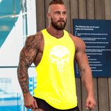 Skull Captain Gym Cotton Singlets Canotte Bodybuilding Stringer Tank Top Super man Fitness Shirt Muscle Guys Sleeveless Tanktop aidase-shop