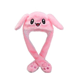 2021 New Rabbit Women's Hat Beanie Plush Can Moving Bunny Ears Hat with Shine Earflaps Movable Ears Hat for Women/Child/Girls aidase-shop