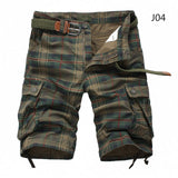 2021 Summer Men Shorts Fashion Plaid Beach Shorts Mens Casual Camouflage Shorts Military Short Pants Male Bermuda Cargo Overalls aidase-shop