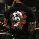 Men's short sleeve T-shirt, printed by bobber motor Motorrad, fashionable and comfortable, large, new in summer aidase-shop