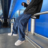Aidase Men Jeans Wide Leg Denim Pant Loose Straight Baggy Men's Jeans Streetwear Skateboard Pants S-5XL Neutral Trousers Hip Hop Casual aidase-shop