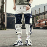 Ribbons Harem Joggers Men Cargo Pants Streetwear 2021 Hip Hop Casual Pockets Track Pants Male Harajuku Fashion Trousers aidase-shop