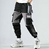 Ribbons Harem Joggers Men Cargo Pants Streetwear 2021 Hip Hop Casual Pockets Track Pants Male Harajuku Fashion Trousers aidase-shop