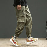 Ribbons Harem Joggers Men Cargo Pants Streetwear 2021 Hip Hop Casual Pockets Track Pants Male Harajuku Fashion Trousers aidase-shop