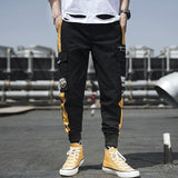 Ribbons Harem Joggers Men Cargo Pants Streetwear 2021 Hip Hop Casual Pockets Track Pants Male Harajuku Fashion Trousers aidase-shop
