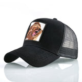 Baseball Caps Men Snapback Hip Hop Hats With Animals Patch Streetwear lovers' Trucker Caps Women Breathable Mesh Visor Bones aidase-shop